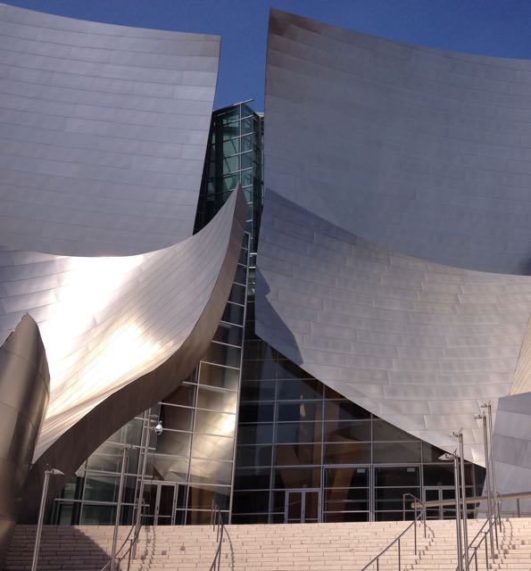 Front steps of Walt Disney Concert Hall